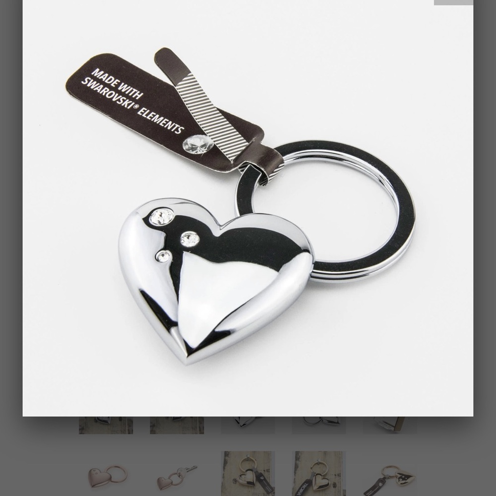 Silver Heart Keyring - Picture 2 of 14